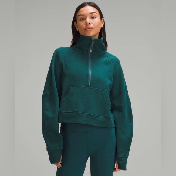 lululemon athletica Sweaters - (M/L) Lululemon Scuba Oversized Funnel-Neck Half Zip
Storm Teal